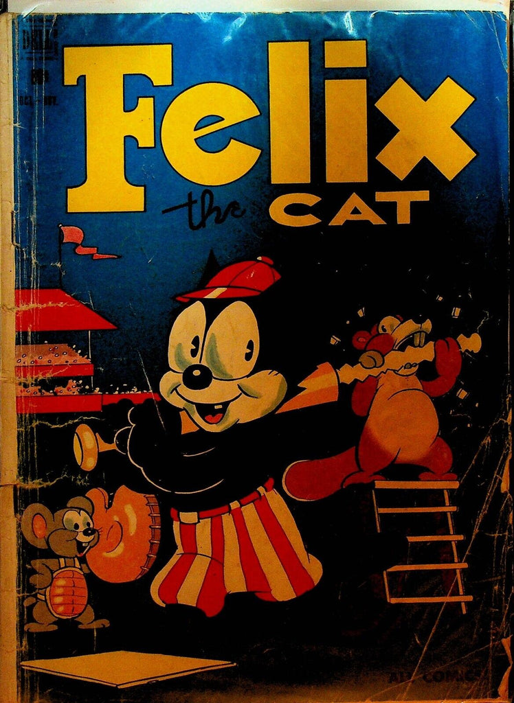 Felix the Cat 17 Dell Comics 1950 Baseball Beaver Bat Mouse Catcher