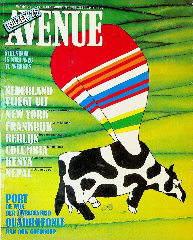 Avenue Magazine January 1975 Nepal New York Berlin Kenya Netherlands 0