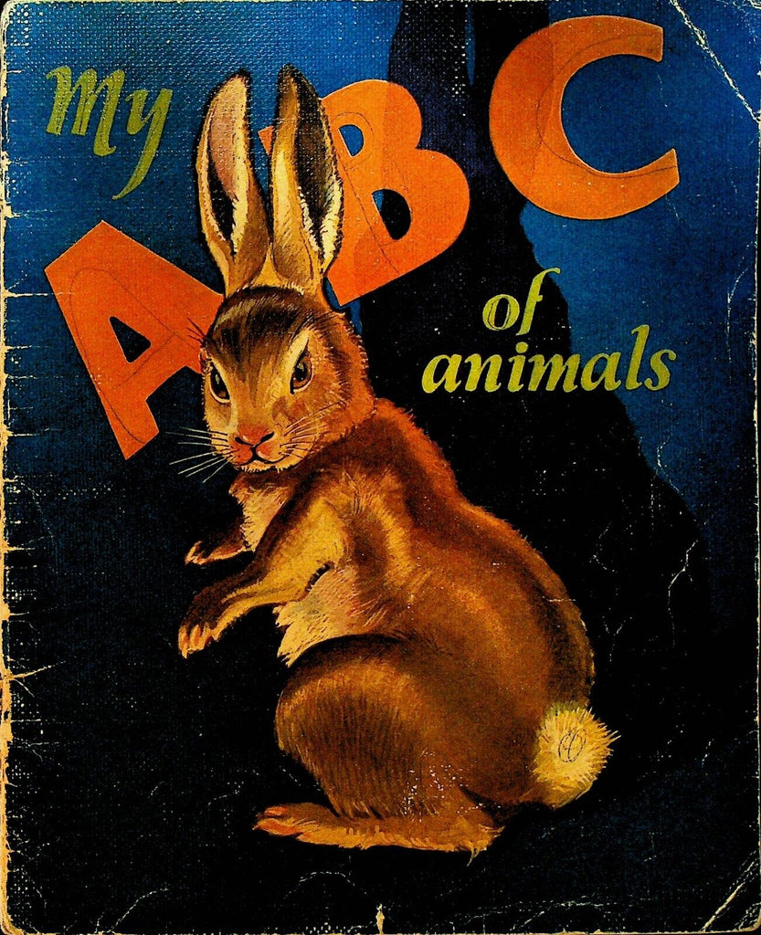 My ABC of Animals 1931 Saalfield Linenette Children's Books