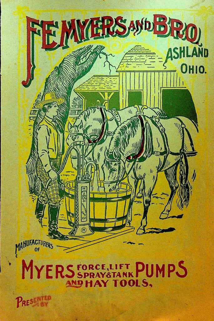 FE Myers & Bro Ashland Pump & Hay Tool Works Catalog ca 1910 Myers Branch0