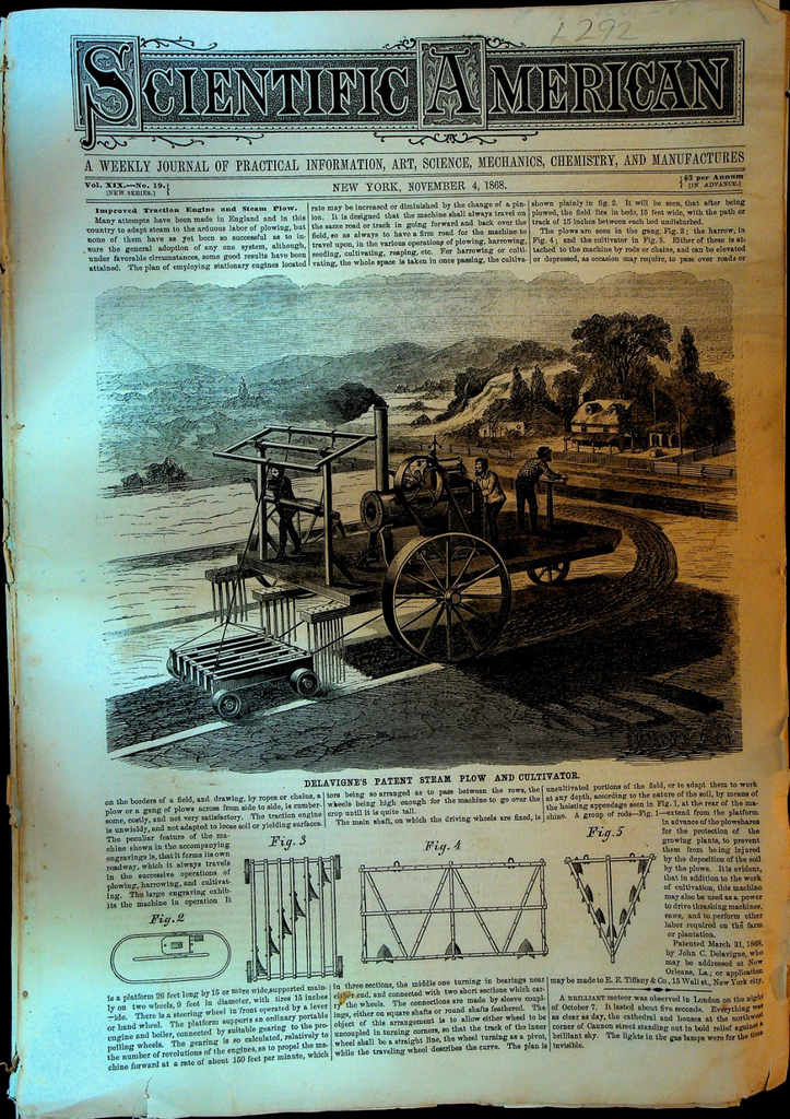 Scientific American November 4 1868 Roger Williams Stiles Punching Press0