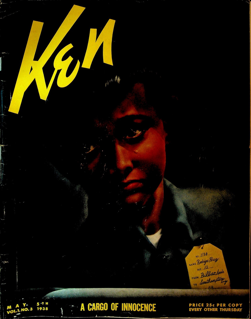 Ken Magazine May 5 1938 Ernest Hemingway Molokai Lepers China Opium Bowery NYC0