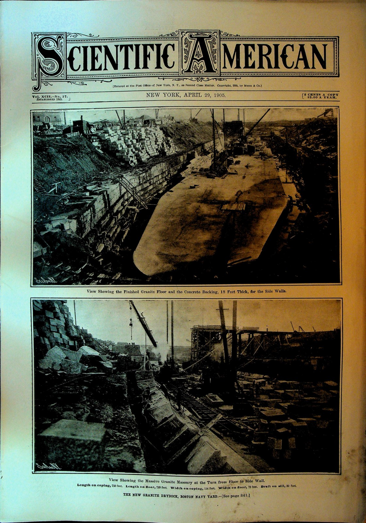 Scientific American April 29 1905 Boston Navy Yard Victoria Falls0