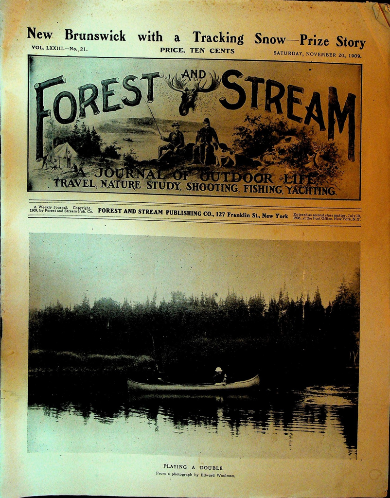 Forest and Stream Magazine November 20 1909 Outdoor Life0