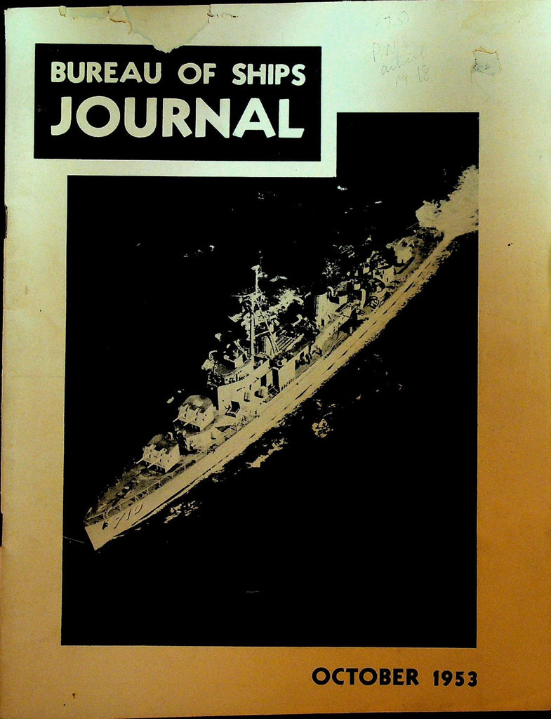Bureau of Ships Journal October 1953 Portsmouth Naval Shipyard0