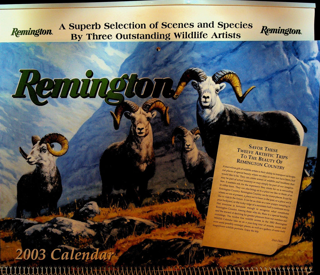 Remington Calendar 2003 Leon Parson Peter Corbin Julie Jeppsen0
