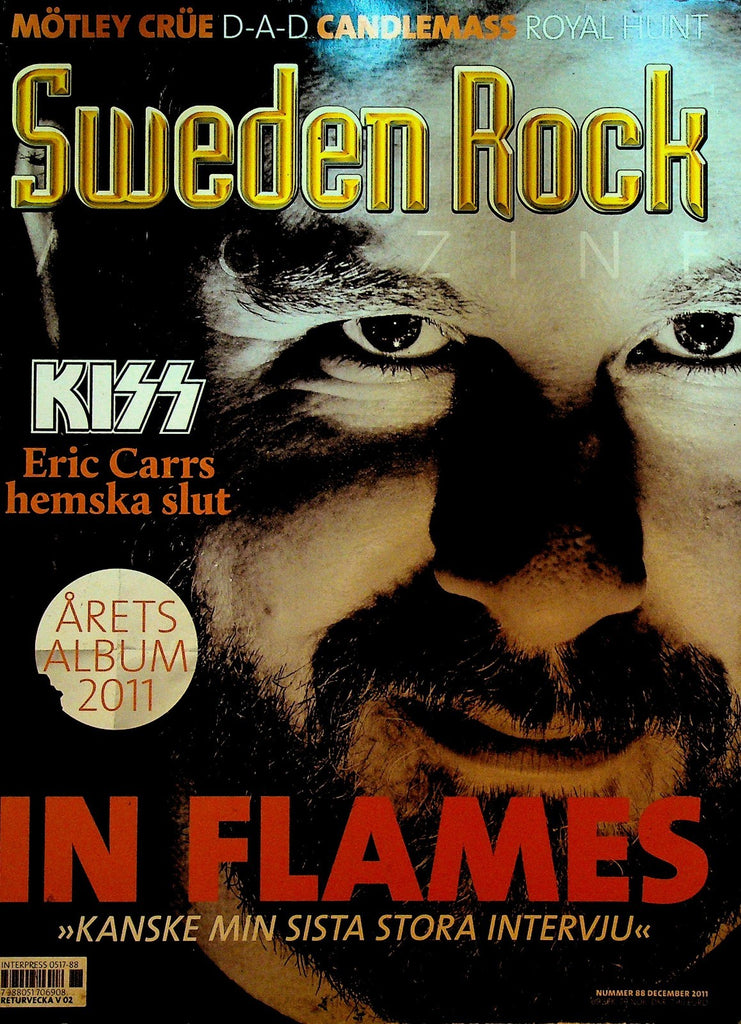 Sweden Rock Magazine December 2011 Motley Crue Kiss Eric Carr Iron Savior0