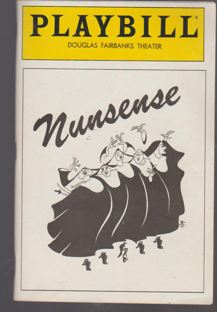Nunsense Playbill December 1989 Anne Allgood Jane Potter Julie Hafner0