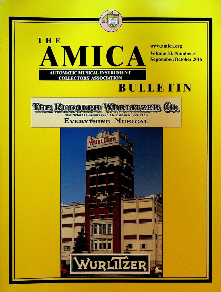 Amica Bulletin September 2016 Wurlitzer Seeburg H Bayernhof Museum