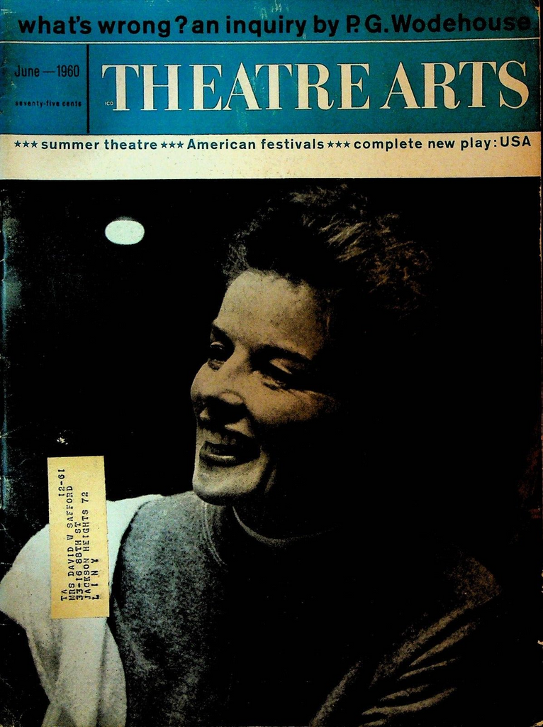 Theatre Arts Magazine June 1960 Katharine Hepburn PG Wodehouse George C Scott