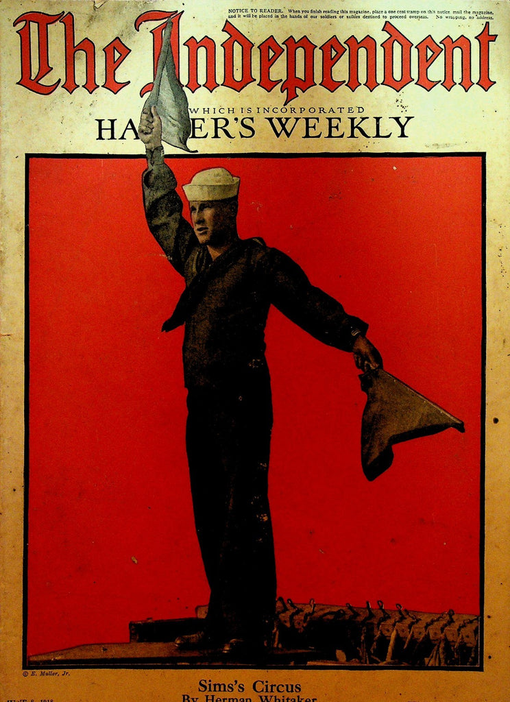 The Independent Magazine June 8 1918 WWI Henry Munson Croix de Guerre Afaw Kaw0