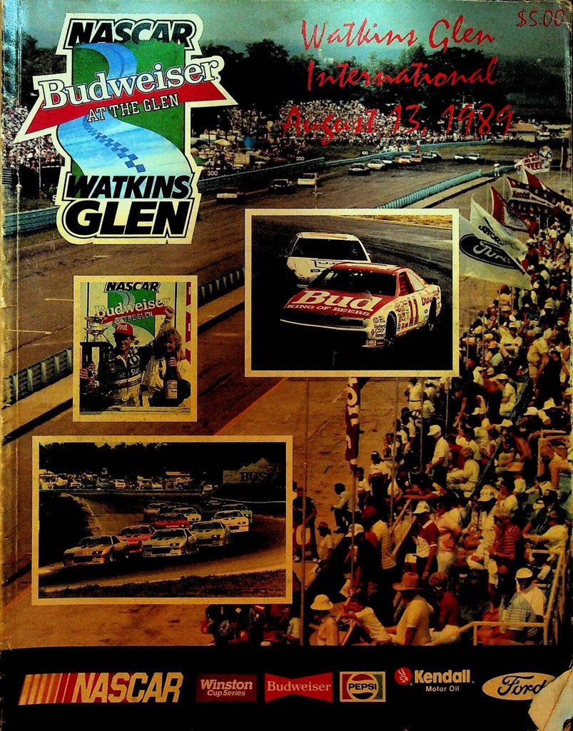 NASCAR Budweiser at the Glen Watkins Glen Racing Program 1989