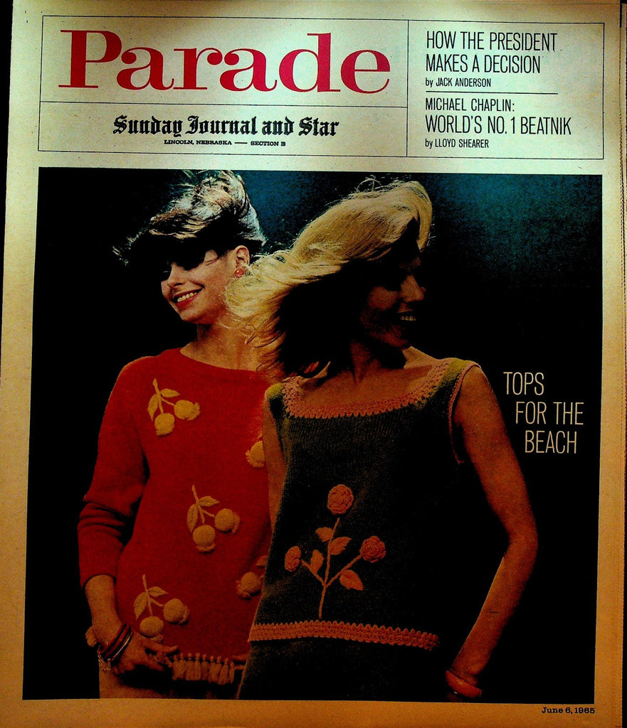 Parade Magazine June 6 1965 Michael Chaplin Beatnik Shirley MacLaine0