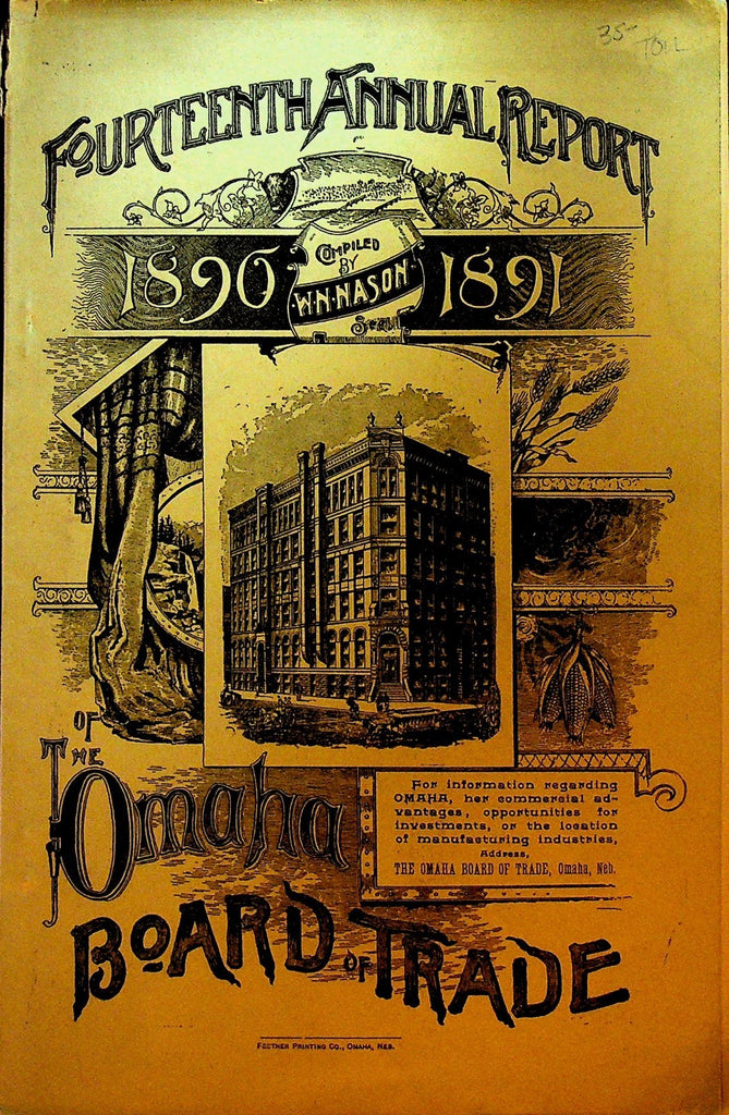 Omaha Nebraska Board of Trade Annual Report 18900
