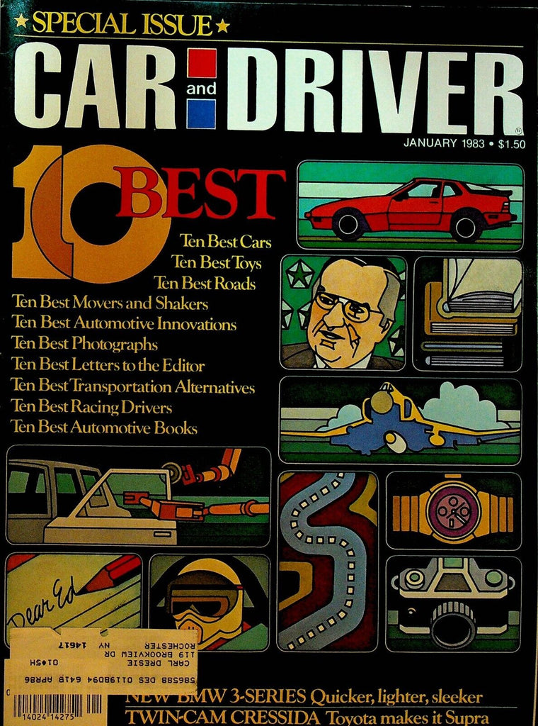Car and Driver January 1983 Don Prudhomme Shirley Muldowney Richard Petty