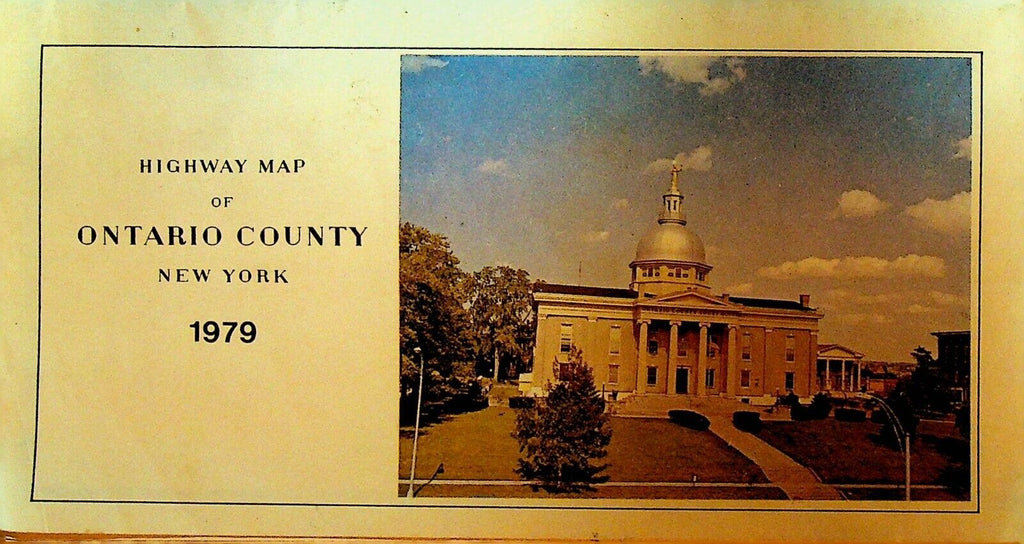 Ontario New York Highway Map 1979 Upstate NY