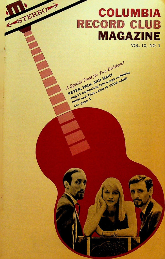 Columbia House Record Club Magazine 1963 Vol 10 #1 Peter Paul & Mary0