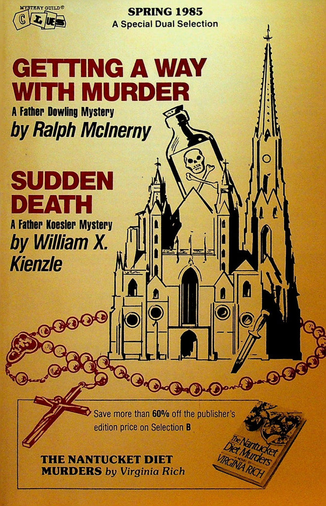 Mystery Guild Clues Spring 1985 Book Brochure James Bond Ralph McInerny0