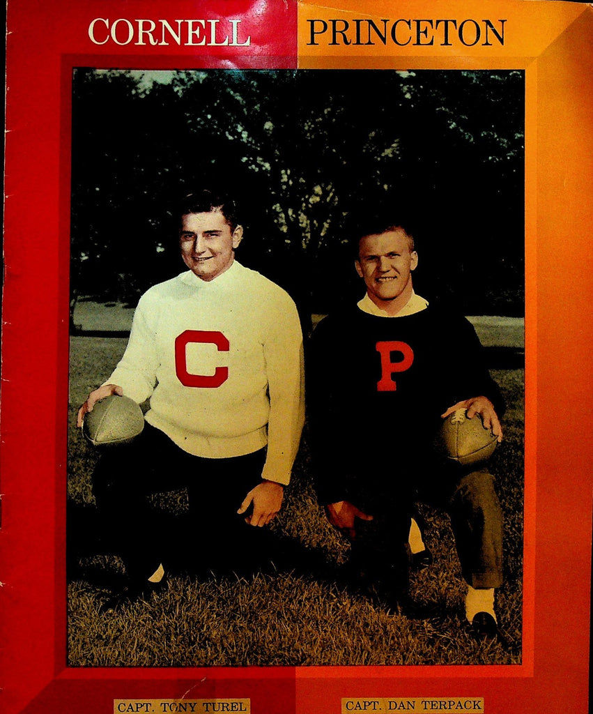 Cornell & Princeton College Football Program October 27 1962 Dan Terpack0