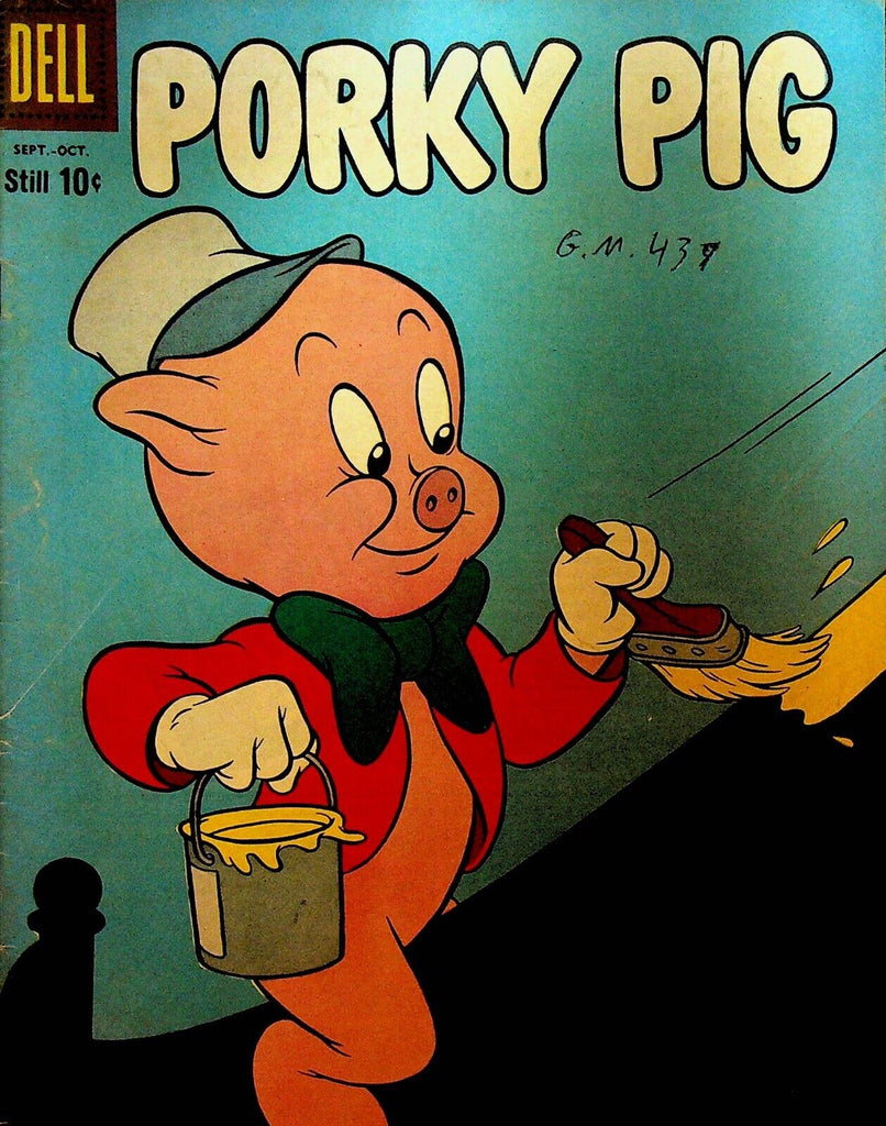 Porky Pig Comic Book 66 Dell Comics 1959 Painting Bannister Stairs