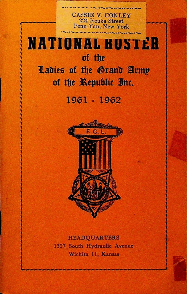 Ladies of the Grand Army of the Republic National Roster 19610