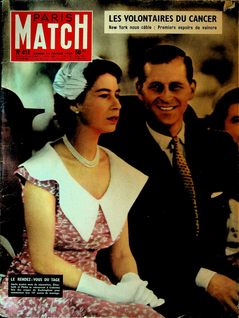 Paris Match February 23 1957 Queen Elizabeth Red Skelton Agatha Christie0
