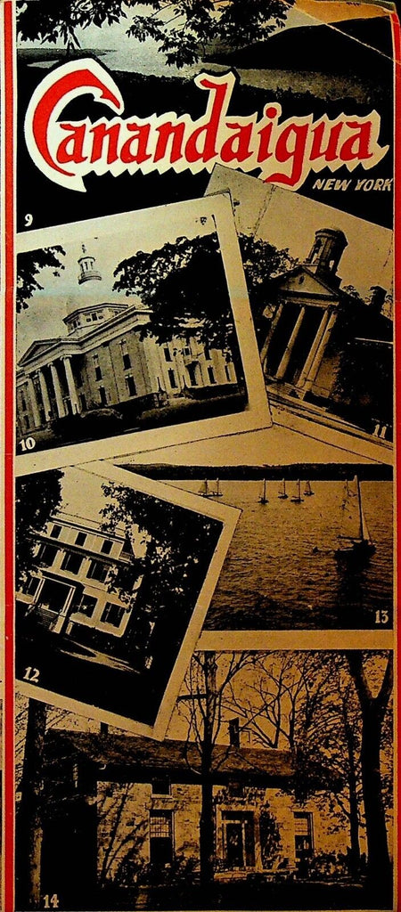 Canandaigua New York Travel Brochure 1920s Western Gateway to Finger Lakes