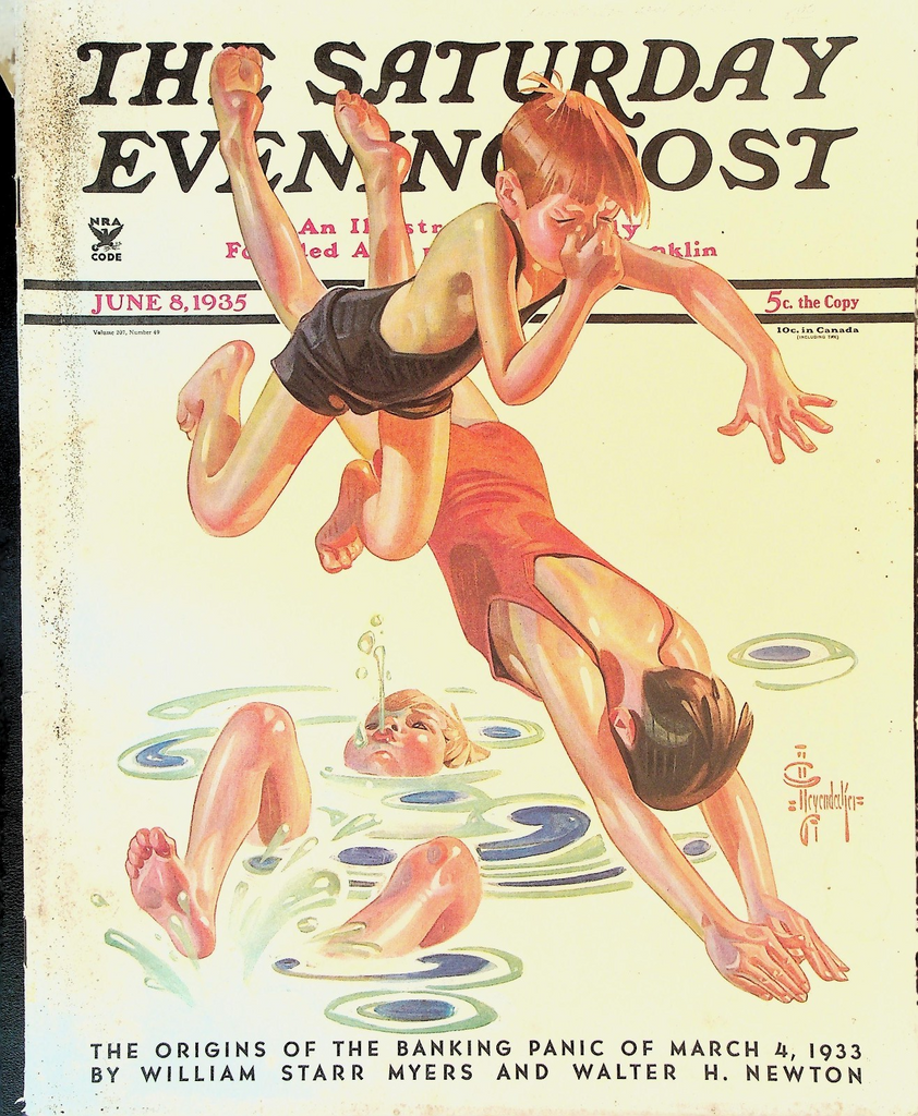 Saturday Evening Post June 8 1935 JC Leyendecker JP Marquand Thomas McMorrow0