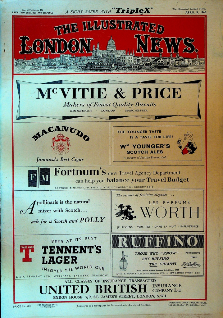 Illustrated London News April 9 1960 Charles De Gaulle South Africa0