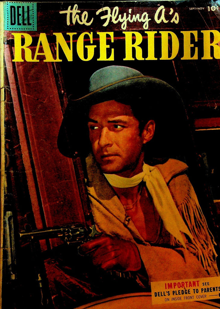 The Flying A's Range Rider 11 Dell Comics 1955 Jock Mahoney Photo Cover0