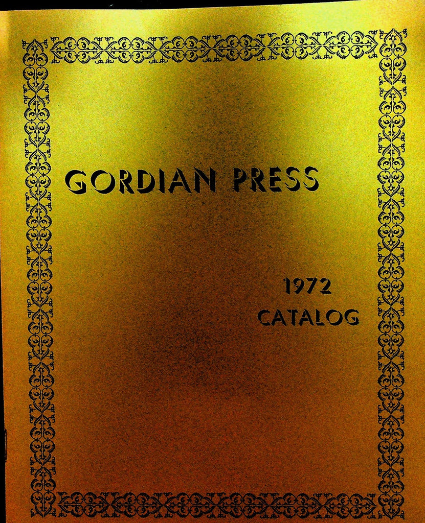 Gordian Press 1972 Catalog Scholarly Books0