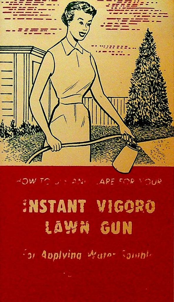 Instant Vigoro Lawn Gun Brochure How to Use 1950s Swift & Co0