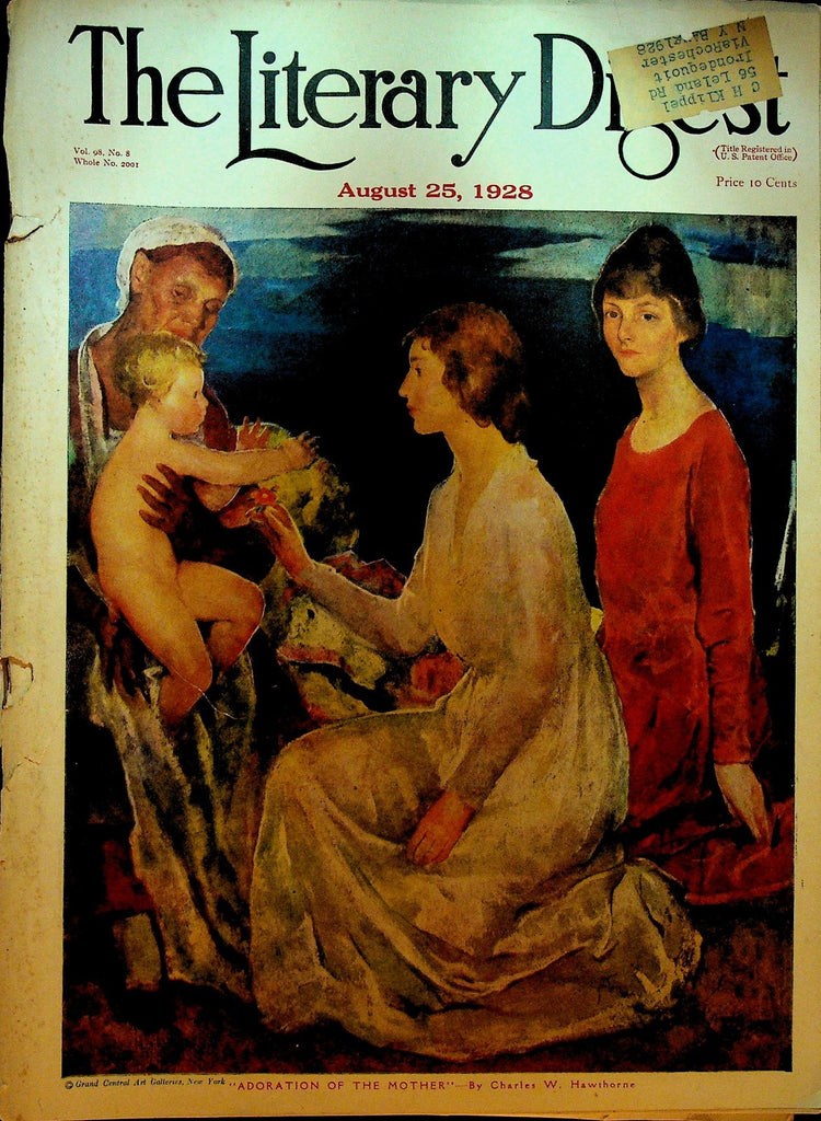 Literary Digest August 25 1928 Bootleggers Crime Bill Tilden Tennis0