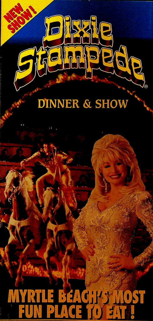 Dixie Stampede Dinner & Show Brochure Dolly Parton 1997 Myrtle Beach0