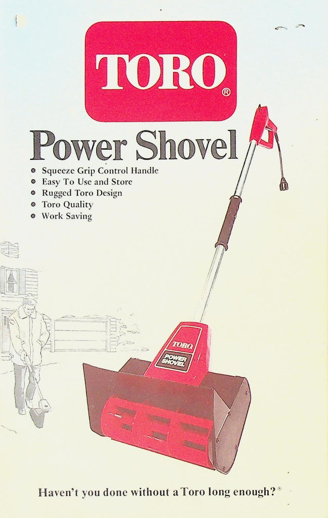 Toro Power Shovel Operator's Manual 19800