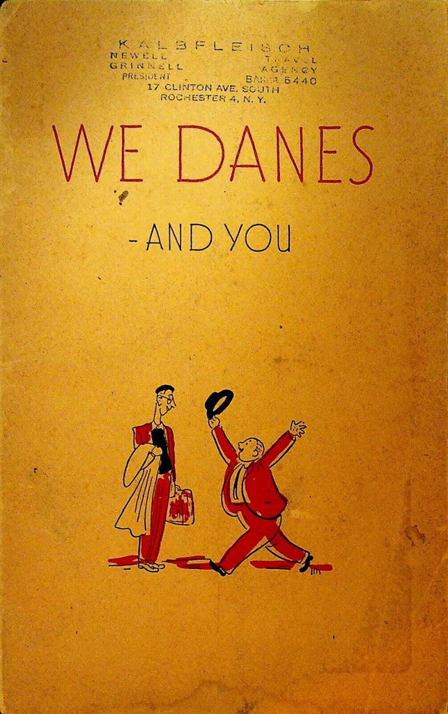 We Danes and You Booklet Mogens Lind 1954 Denmark Travel Associates
