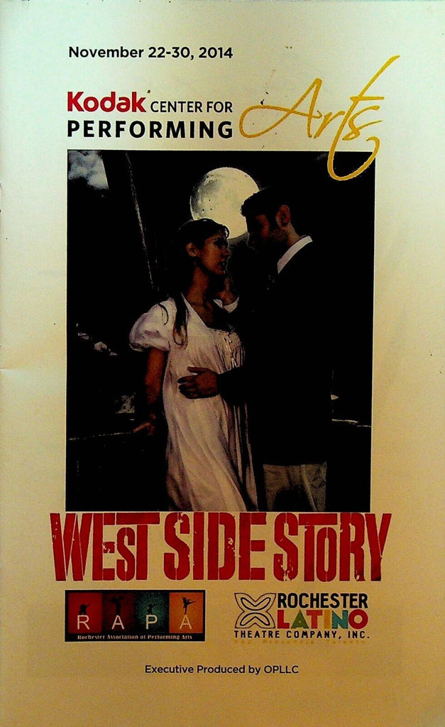 West Side Story Playbill 2014 Kodak Center for Performing Arts Rochester NY