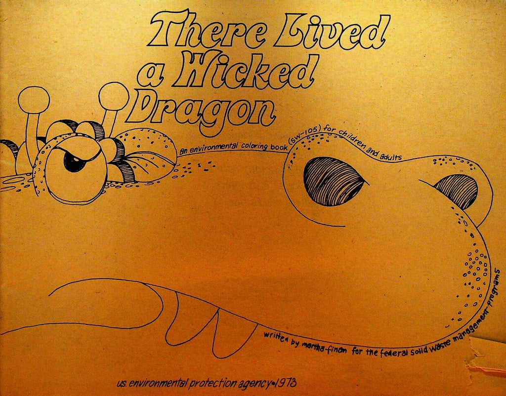 There Lived a Wicked Dragon EPA 1977 Environmental Coloring Book