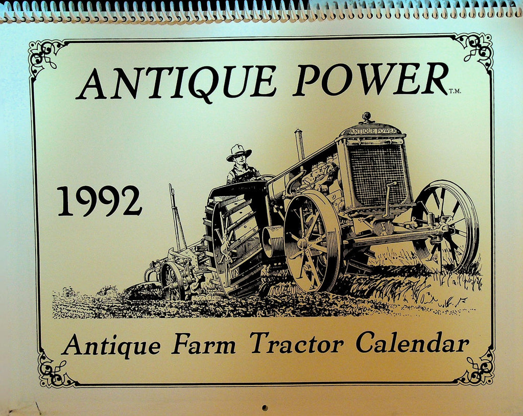 Antique Power 1992 Calendar Farm Tractor Minneapolis Moline Allis Chalmers0