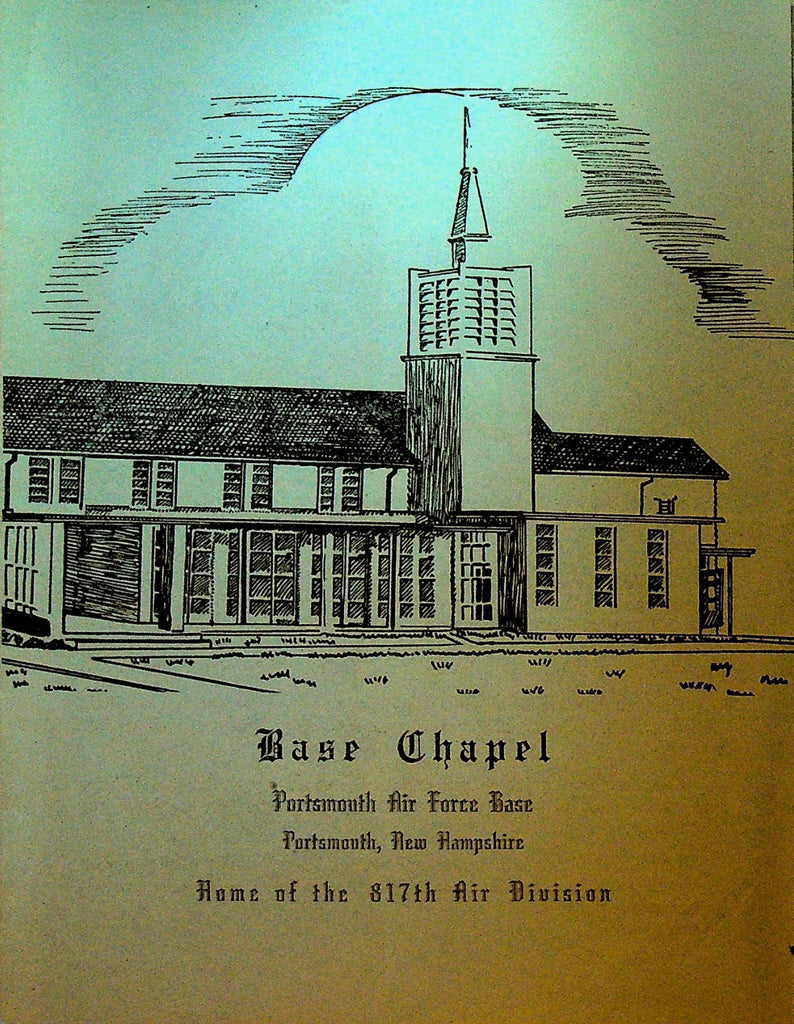 Base Chapel Portsmouth Air Force Base NH Brochure 19560