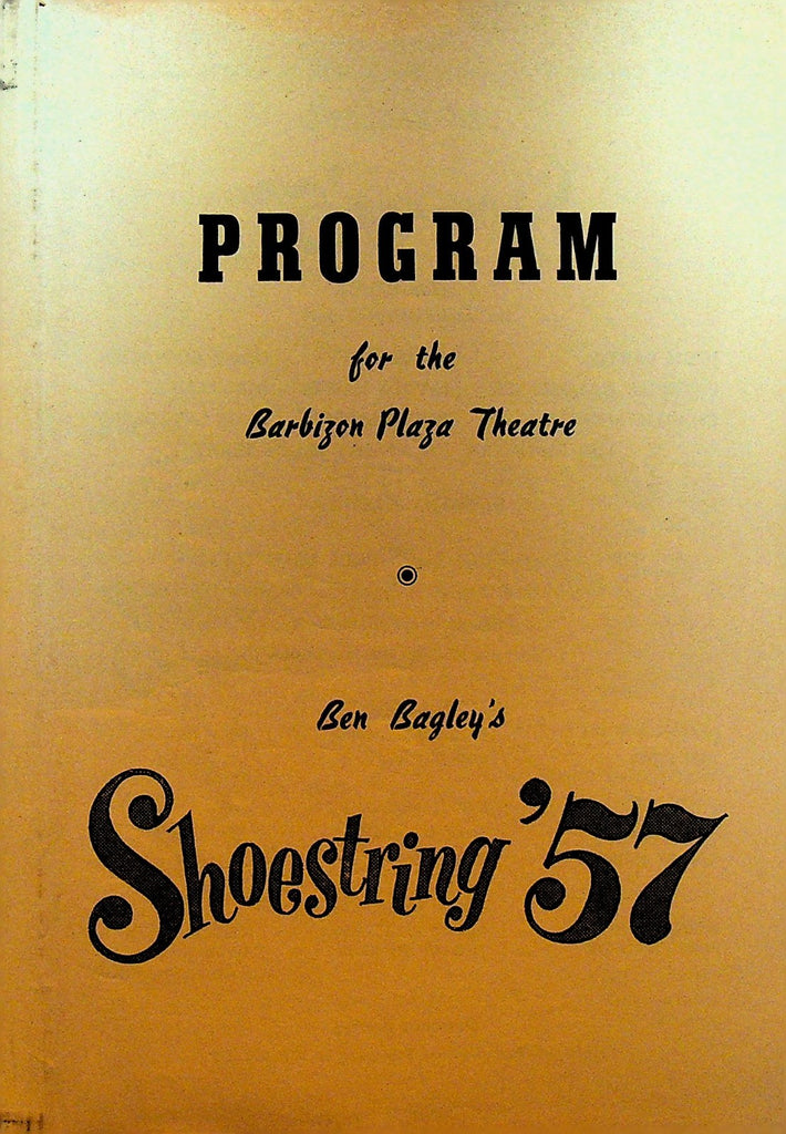 Ben Bagley's Shoestring 57 Playbill Bud McCreery Dorothy Greener John Bartis0