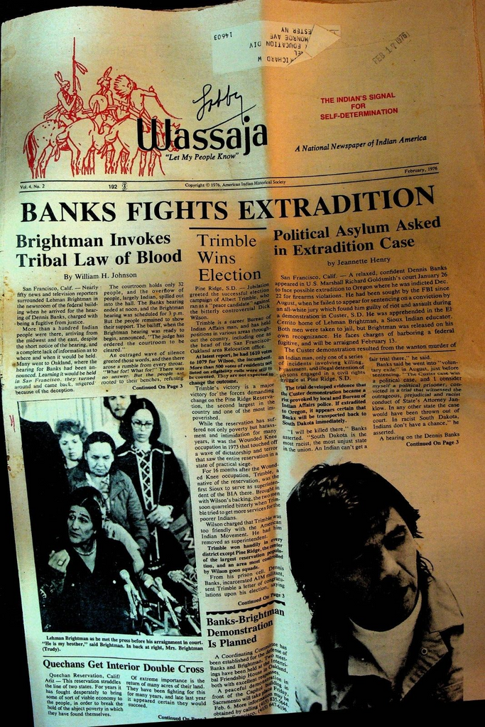 Wassaja Newspaper Native Americans Dennis Banks Lehman Brightman