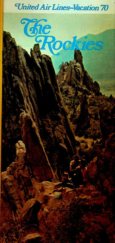 United Air Lines Vacation 1970 Brochure The Rockies0