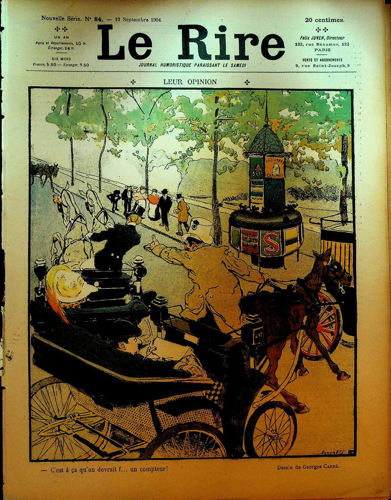 La Rire French Humor Magazine New Series 84 September 10 19040