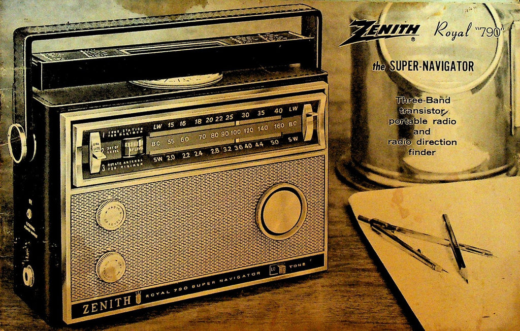 Zenith Royal Super Navigator Royal 790 Three Band Transistor Radio0