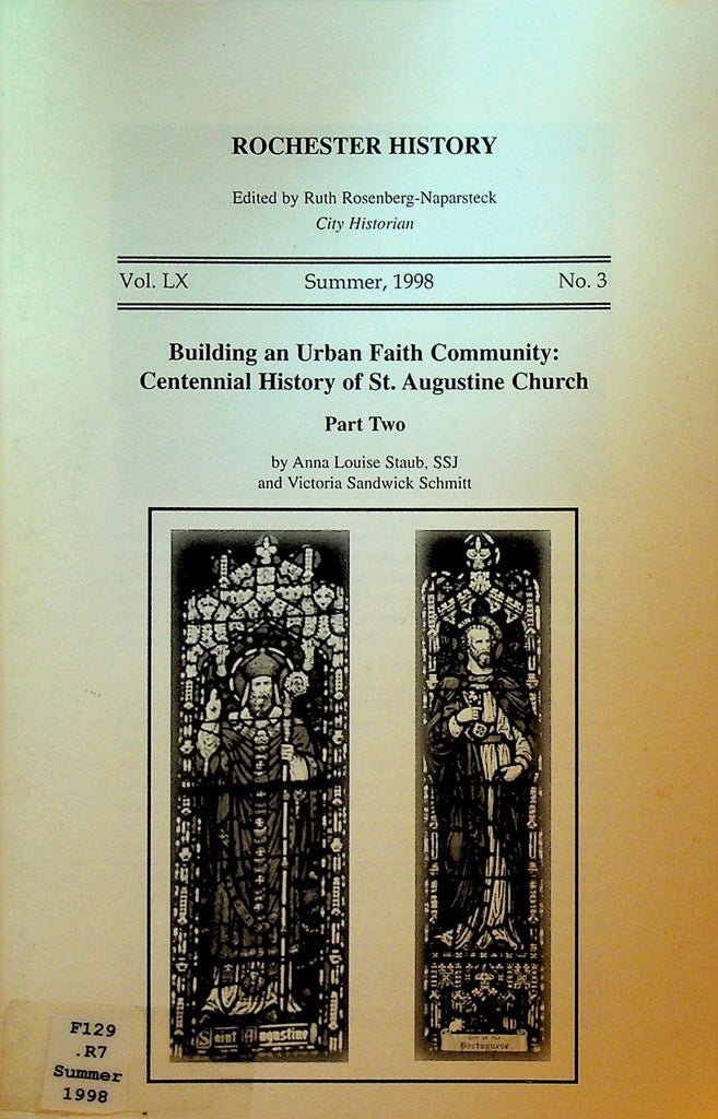 Rochester History NY Summer 1998 St Augustine Church Centennial History Pt 20
