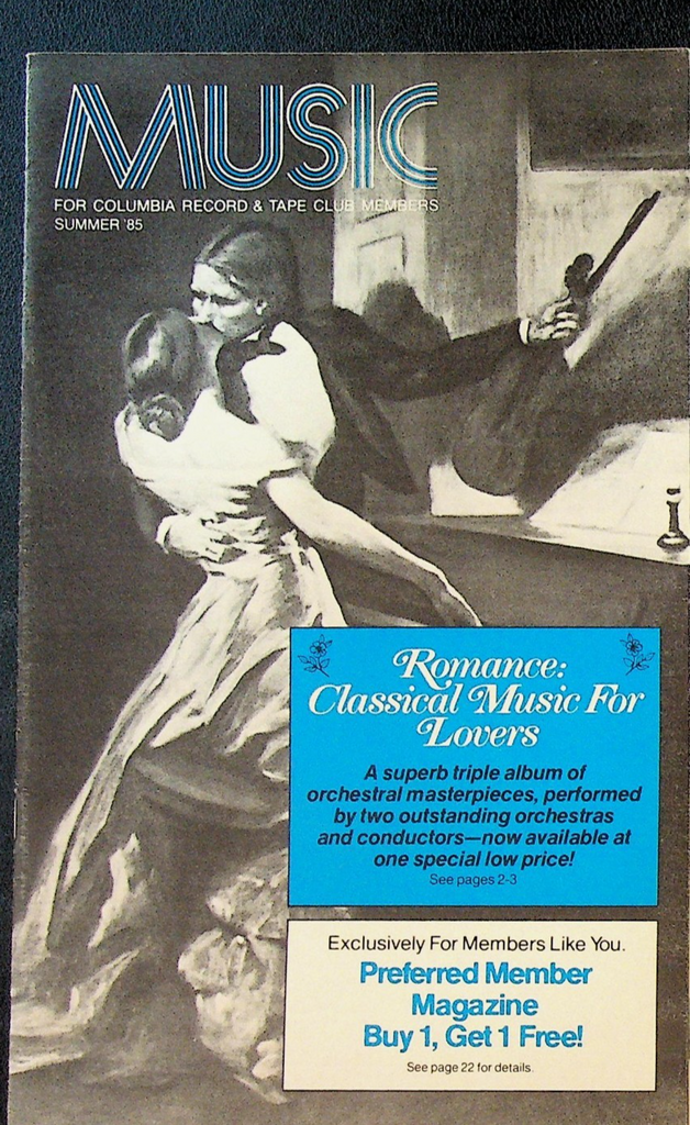 Columbia Record & Tape Club Catalog Summer 1985 Classical Music0
