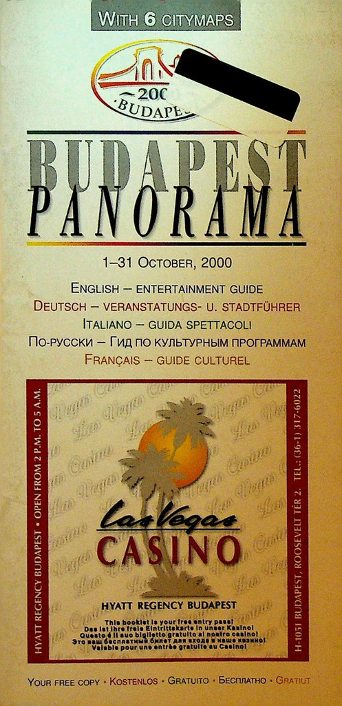 Budapest Hungary Panorama October 2000 Booklet0