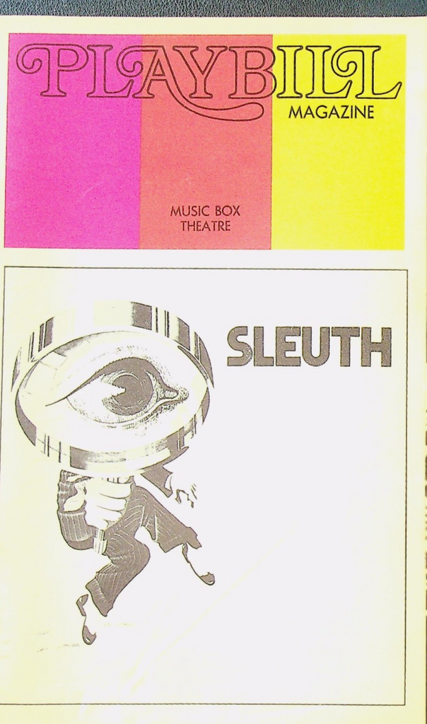 Sleuth Playbill April 1973 George Rose Jordan Christopher Robin Mayfield0