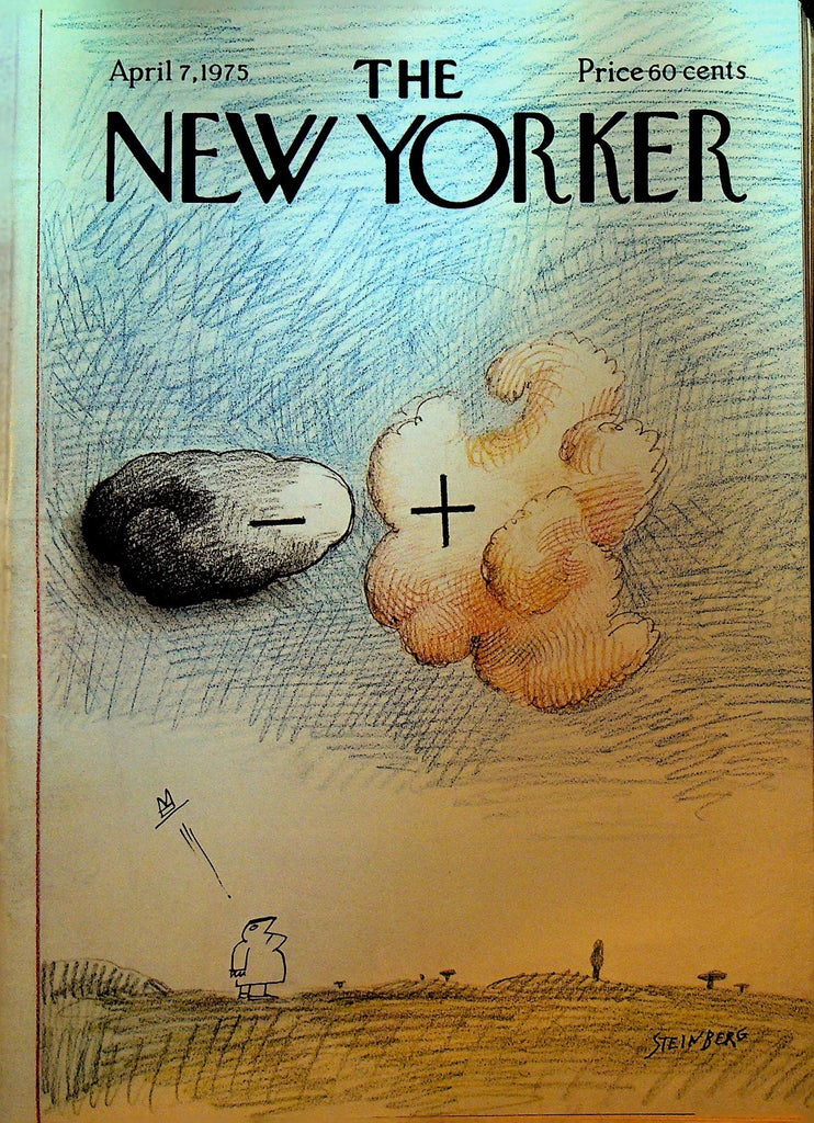 The New Yorker April 7 1975 Saul Steinberg Charles Addams New York Knicks0